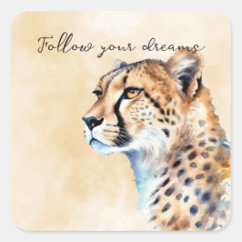 Adesivo Quadrado Cheetah