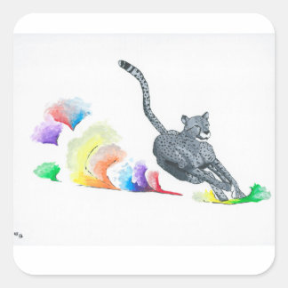 Adesivo Quadrado Cheetah Stickers