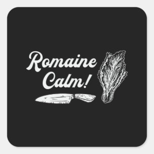 Adesivo Quadrado Chef Cook Cozinhar Comida Cuisine Romaine Calm Gif