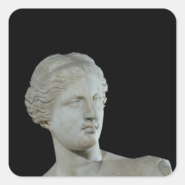 Adesivo Quadrado Chefe da Venus de Milo, c.100 BC (Frente)