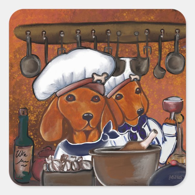 ADESIVO QUADRADO CHEFS DOXIES (Frente)