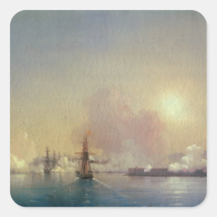 Adesivo Quadrado Chegada na baía de Sebastopol, 1852