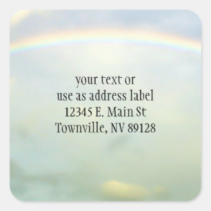 Adesivo Quadrado Cheio Arco-Íris