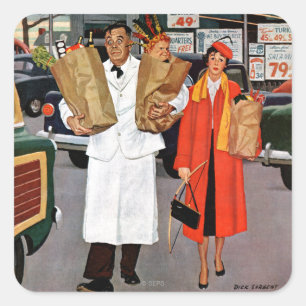 Adesivo Quadrado Cheio do saco de problemas