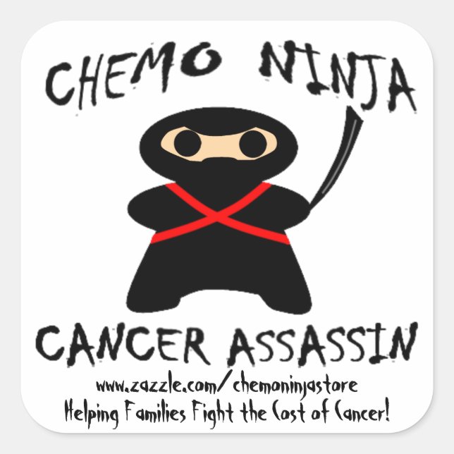 Adesivo Quadrado Chemo Ninja Stickers! (Frente)