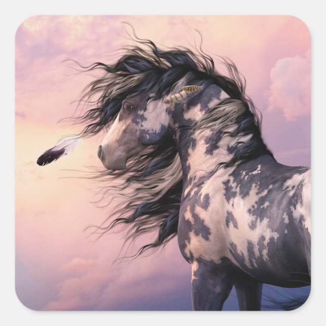 Adesivo Quadrado Cherokee Blue Sticker (Frente)