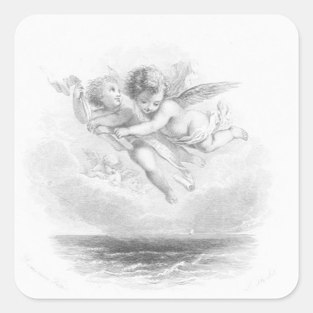 Adesivo Quadrado Cherubs (Frente)