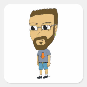 Adesivo Quadrado chibi