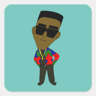 Adesivo Quadrado chibi
