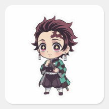 Chibi Tanjiro Kamado Anime Sticker