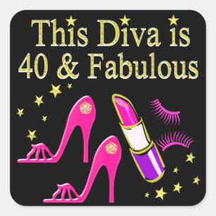 ADESIVO QUADRADO CHIC 40 E FABULOUS FASHION DESIGN