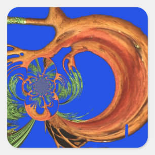 Adesivo Quadrado Chic Round Hakuna Matata Marinho Blue coleção