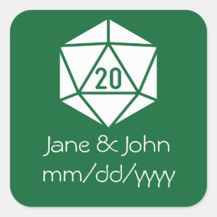 Adesivo Quadrado Chic Tabletop em Green Sticker