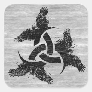 Adesivo Quadrado Chifre de Odin