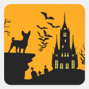 Adesivo Quadrado Chihuahua