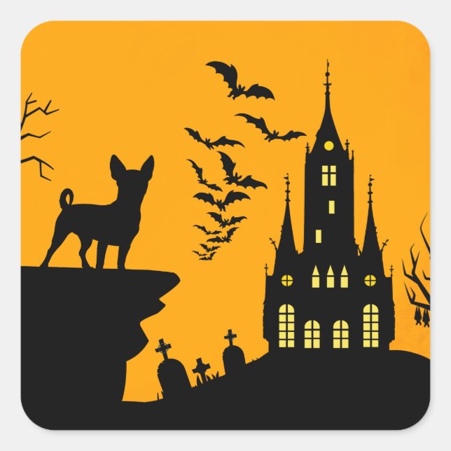 Adesivo Quadrado Chihuahua (Frente)