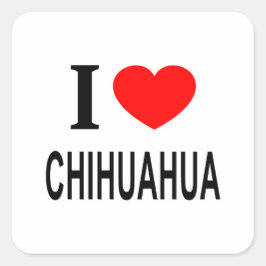 ADESIVO QUADRADO ❤️ CHIHUAHUA, EU AMO CHIHUAHUA, EU CORAJO CHIHUAHU
