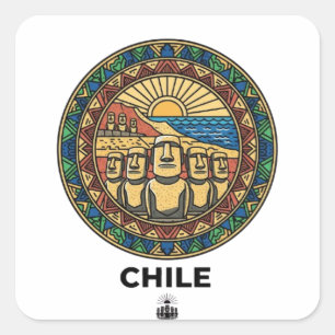 ADESIVO QUADRADO CHILE