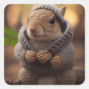 Adesivo Quadrado Chilly Squirrel