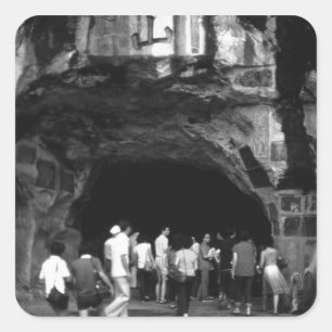 Adesivo Quadrado China Antiga Guilin Colina de Brocado Dobrado 1970