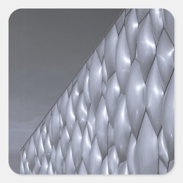 Adesivo Quadrado China, Pequim. Centro Aquático Nacional (Frente)