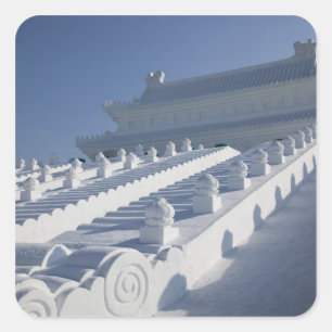Adesivo Quadrado CHINA, Província de Heilongjiang, Haerbin (Harbin)