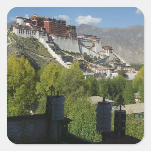 Adesivo Quadrado China, Tibete, Lhasa, Palácio de Potala 2