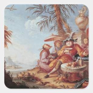 Adesivo Quadrado Chinoiserie