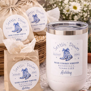 Adesivo Quadrado Chinoiserie Festa de Despedida de Solteira Settlin