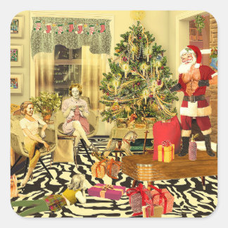 Adesivo Quadrado Chippendale Natal