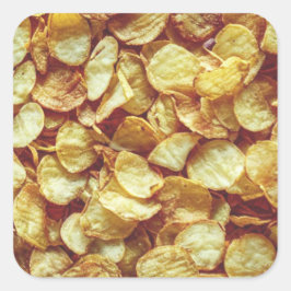 Adesivo Quadrado Chips de batata