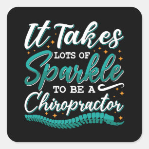 Adesivo Quadrado Chiropractic Ele Leva Muito Do Chiropractor Espars