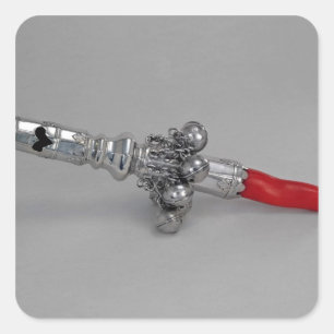 Adesivo Quadrado Chocalho do bebê, período colonial, c.1770