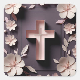 Adesivo Quadrado Chocolate Castanho Cross Sticker Ai design