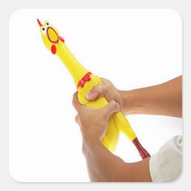 Adesivo Quadrado Choking The Chicken (Frente)