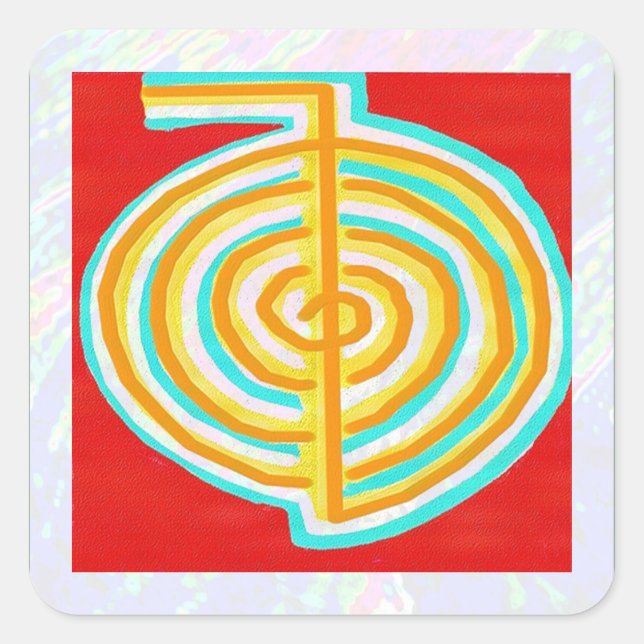 Adesivo Quadrado CHOKURAY ReikiHealingArt (Frente)