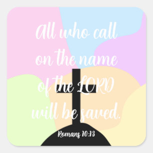 Adesivo Quadrado Christian Sticker