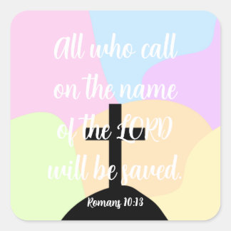 Adesivo Quadrado Christian Sticker