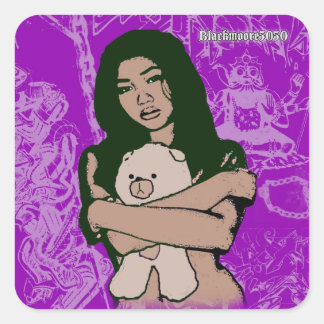 Adesivo Quadrado Christine Sticker