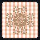 Adesivo Quadrado Christmas Jubilee<br><div class="desc">Design de padrão gráfico elegante para um dia especial. Sinta-se um ar adorável no quarto.</div>