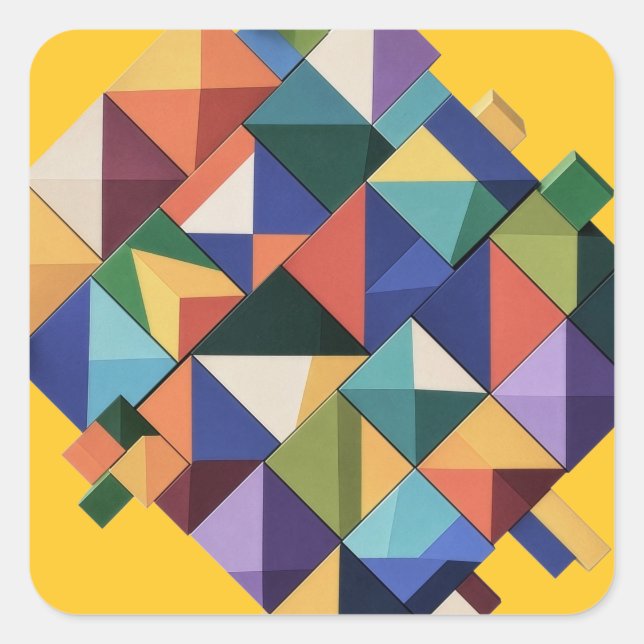 Adesivo Quadrado Chromatic Structure (Frente)