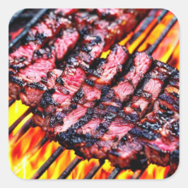 ADESIVO QUADRADO CHURRASCO