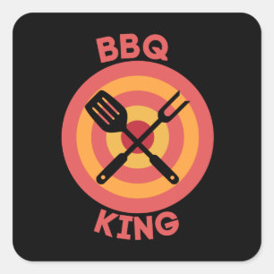 ADESIVO QUADRADO CHURRASCO KING