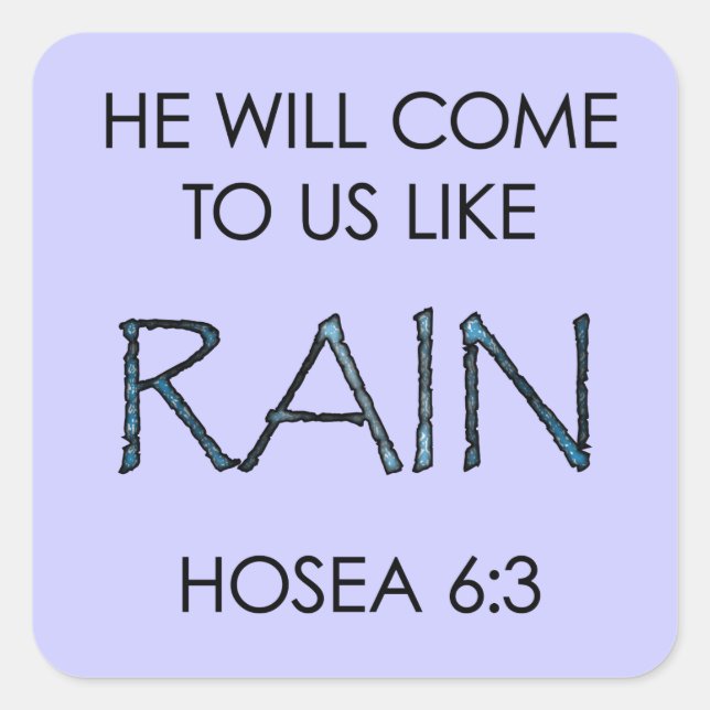 Adesivo Quadrado Chuva (Frente)