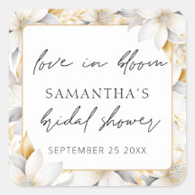 Chuva de Amor Florais Nome Data Chá de Noiva 