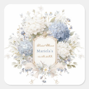 Adesivo Quadrado Chuva de casamento Royal Botanique Hydrangea aquar