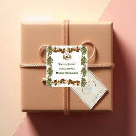 Adesivo Quadrado Chuva de Noiva Doce de Outono Folhagem de Outono