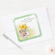 Chuva de Noiva Floral Amarela