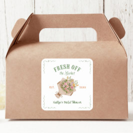 Adesivo Quadrado Chuva de Noivas no Mercado de Produtores Fresh Off