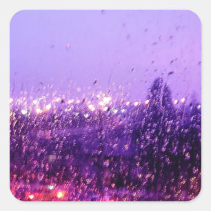 Adesivo Quadrado Chuva para baixo em mim